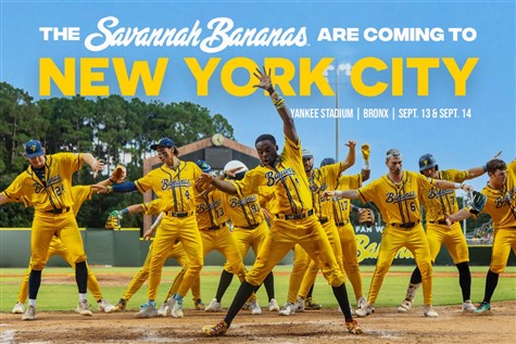 Savannah Bananas at Yankee Stadium!